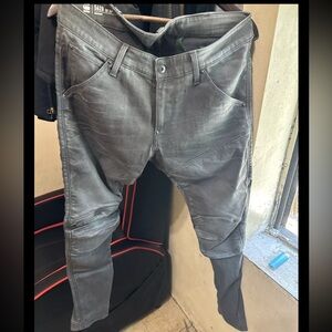 G-Star Raw Men's 5620 Knee Zip Skinny Jeans Sun Faded Glacier Gray